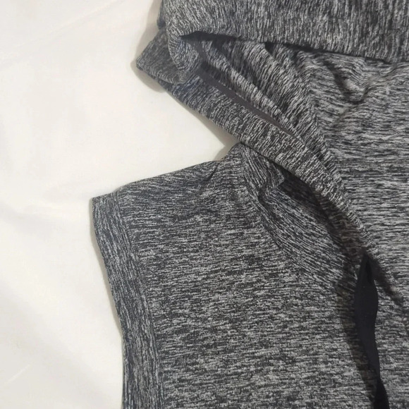 NWT GapFit Sleeveless Brushed Jersey Dress, Color Medium Heathered Gray Size L - Picture 5 of 13